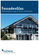 FassadenGlas-Flyer Abbildung der ersten Seite des FassadenGlas-Flyer